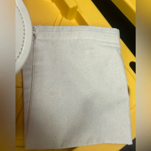 Tory Burch New Cream Pave Crystal Leather Miller Size 9 - Picture 10 of 10